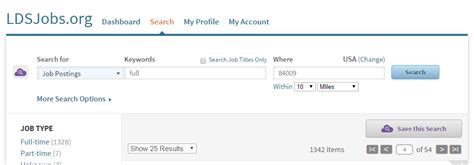 The LDSJobs Website .